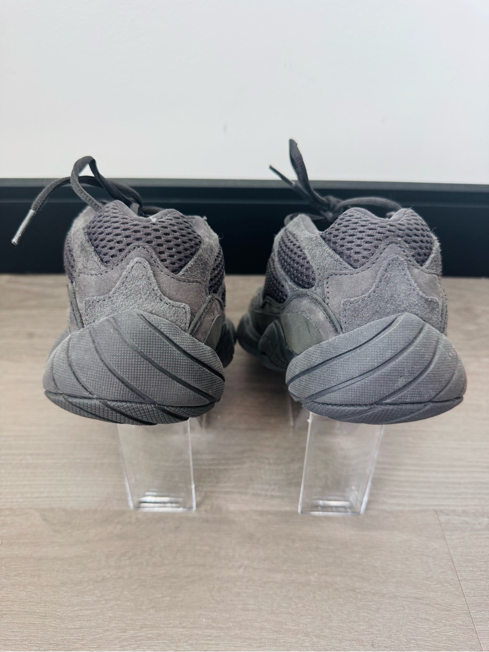 Adidas Yeezy 500 Mens 7 Utility Black F36640 Suede Mesh Chunky Sneakers - Picture 6 of 7